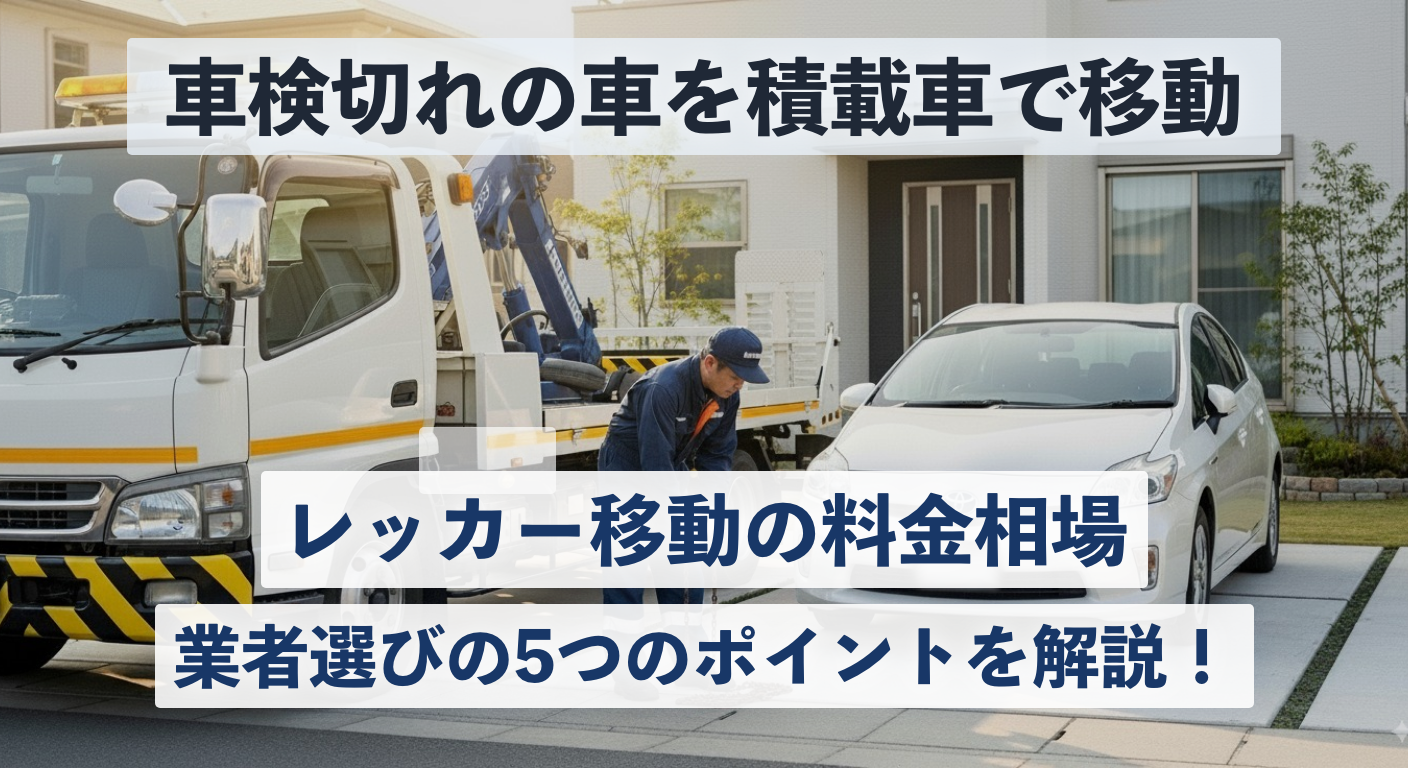 車検切れの積載車費用は？料金相場と業者選びの5つのポイント
